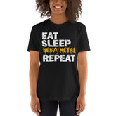 Heavy Metal repeat t-shirt for heavy metals and hard rock fans. unisex